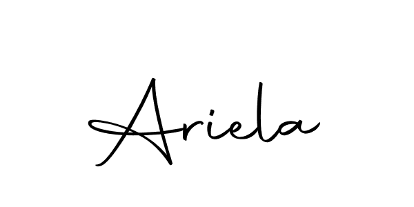 Design your own signature with our free online signature maker. With this signature software, you can create a handwritten (Autography-DOLnW) signature for name Ariela. Ariela signature style 10 images and pictures png