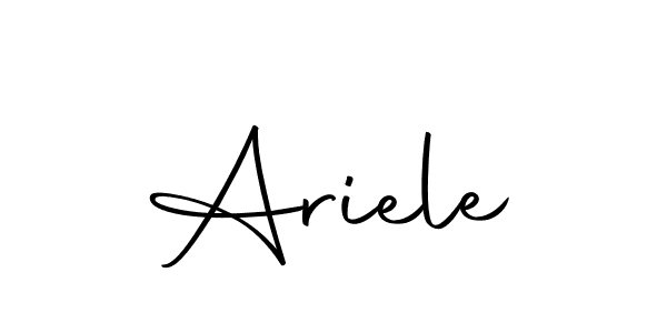 The best way (Autography-DOLnW) to make a short signature is to pick only two or three words in your name. The name Ariele include a total of six letters. For converting this name. Ariele signature style 10 images and pictures png