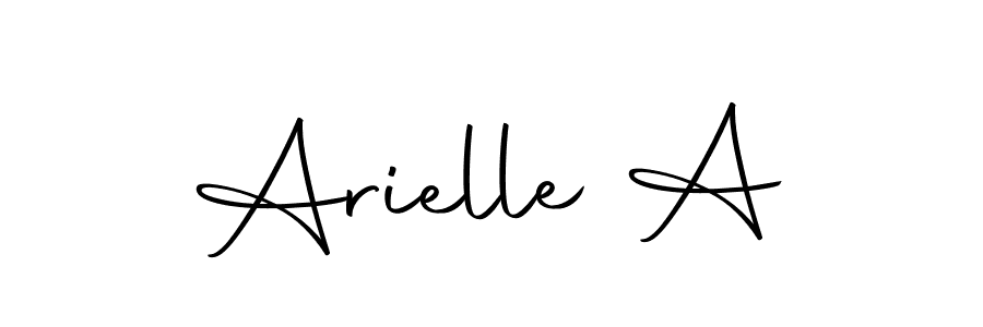 Make a beautiful signature design for name Arielle A. Use this online signature maker to create a handwritten signature for free. Arielle A signature style 10 images and pictures png