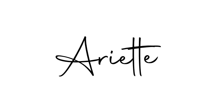 How to make Ariette name signature. Use Autography-DOLnW style for creating short signs online. This is the latest handwritten sign. Ariette signature style 10 images and pictures png
