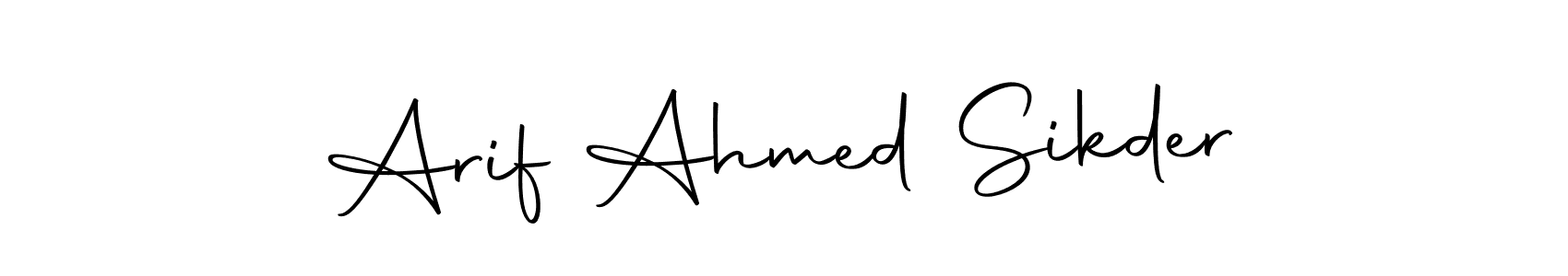 This is the best signature style for the Arif Ahmed Sikder name. Also you like these signature font (Autography-DOLnW). Mix name signature. Arif Ahmed Sikder signature style 10 images and pictures png