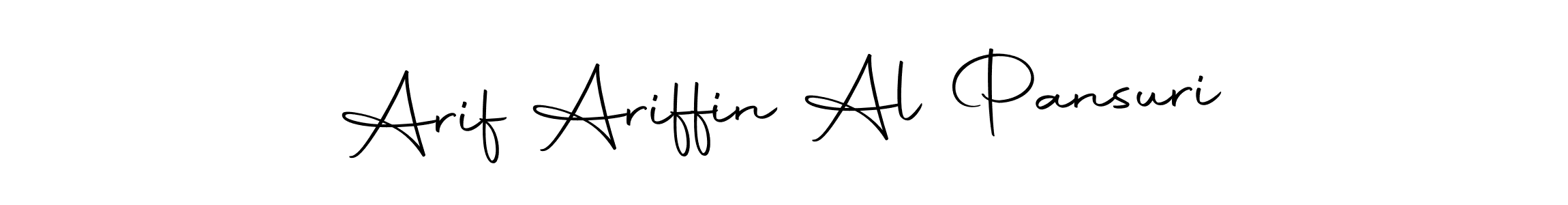 How to make Arif Ariffin Al Pansuri name signature. Use Autography-DOLnW style for creating short signs online. This is the latest handwritten sign. Arif Ariffin Al Pansuri signature style 10 images and pictures png