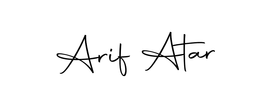 Arif Atar stylish signature style. Best Handwritten Sign (Autography-DOLnW) for my name. Handwritten Signature Collection Ideas for my name Arif Atar. Arif Atar signature style 10 images and pictures png