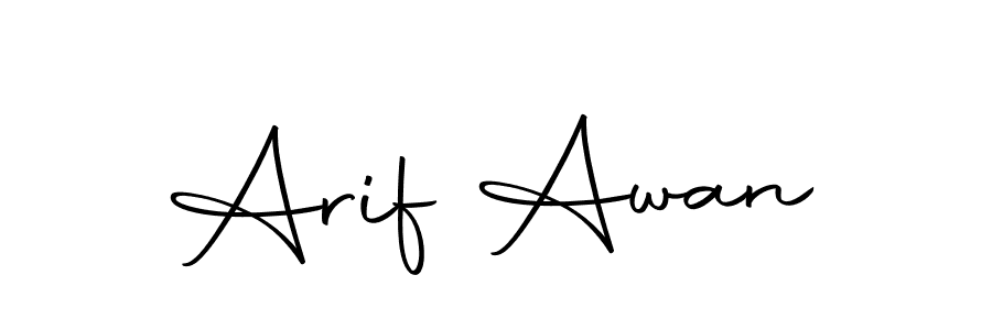 How to make Arif Awan signature? Autography-DOLnW is a professional autograph style. Create handwritten signature for Arif Awan name. Arif Awan signature style 10 images and pictures png