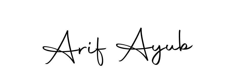 Arif Ayub stylish signature style. Best Handwritten Sign (Autography-DOLnW) for my name. Handwritten Signature Collection Ideas for my name Arif Ayub. Arif Ayub signature style 10 images and pictures png
