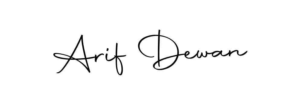 Create a beautiful signature design for name Arif Dewan. With this signature (Autography-DOLnW) fonts, you can make a handwritten signature for free. Arif Dewan signature style 10 images and pictures png