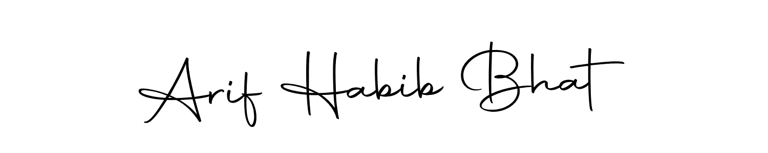 Arif Habib Bhat stylish signature style. Best Handwritten Sign (Autography-DOLnW) for my name. Handwritten Signature Collection Ideas for my name Arif Habib Bhat. Arif Habib Bhat signature style 10 images and pictures png