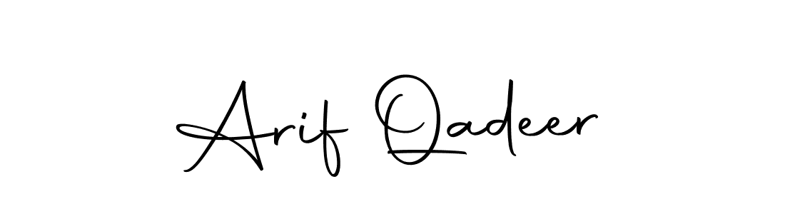 Also we have Arif Qadeer name is the best signature style. Create professional handwritten signature collection using Autography-DOLnW autograph style. Arif Qadeer signature style 10 images and pictures png