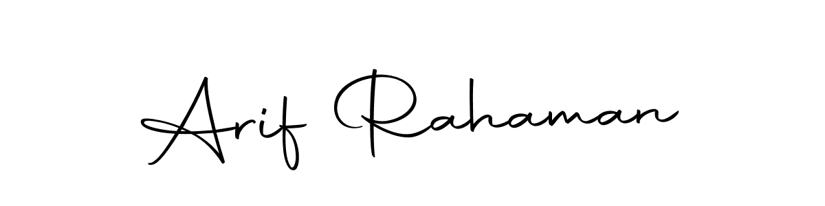 Design your own signature with our free online signature maker. With this signature software, you can create a handwritten (Autography-DOLnW) signature for name Arif Rahaman. Arif Rahaman signature style 10 images and pictures png