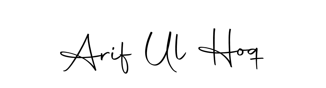 How to make Arif Ul Hoq name signature. Use Autography-DOLnW style for creating short signs online. This is the latest handwritten sign. Arif Ul Hoq signature style 10 images and pictures png