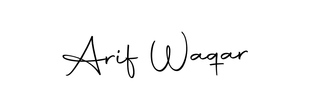 Design your own signature with our free online signature maker. With this signature software, you can create a handwritten (Autography-DOLnW) signature for name Arif Waqar. Arif Waqar signature style 10 images and pictures png