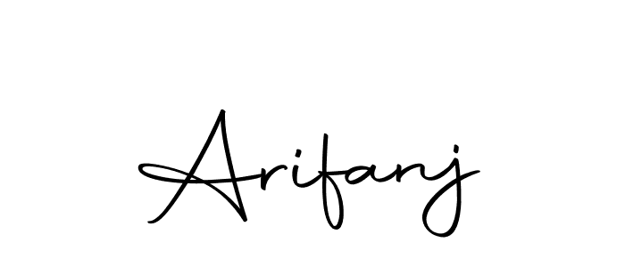 Use a signature maker to create a handwritten signature online. With this signature software, you can design (Autography-DOLnW) your own signature for name Arifanj. Arifanj signature style 10 images and pictures png