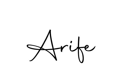 Arife stylish signature style. Best Handwritten Sign (Autography-DOLnW) for my name. Handwritten Signature Collection Ideas for my name Arife. Arife signature style 10 images and pictures png