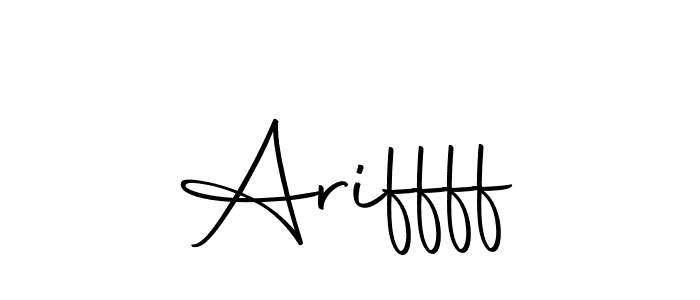 Create a beautiful signature design for name Ariffff. With this signature (Autography-DOLnW) fonts, you can make a handwritten signature for free. Ariffff signature style 10 images and pictures png