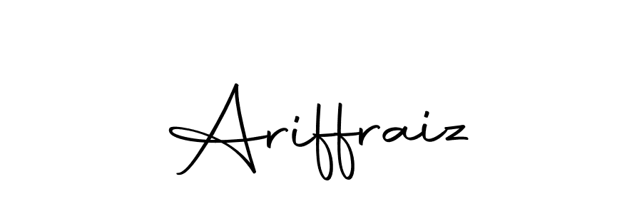 How to make Ariffraiz name signature. Use Autography-DOLnW style for creating short signs online. This is the latest handwritten sign. Ariffraiz signature style 10 images and pictures png