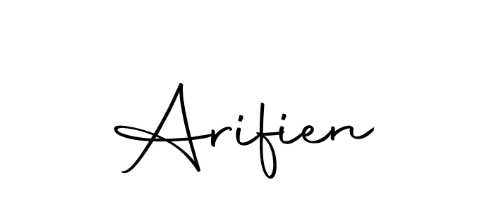 Also You can easily find your signature by using the search form. We will create Arifien name handwritten signature images for you free of cost using Autography-DOLnW sign style. Arifien signature style 10 images and pictures png