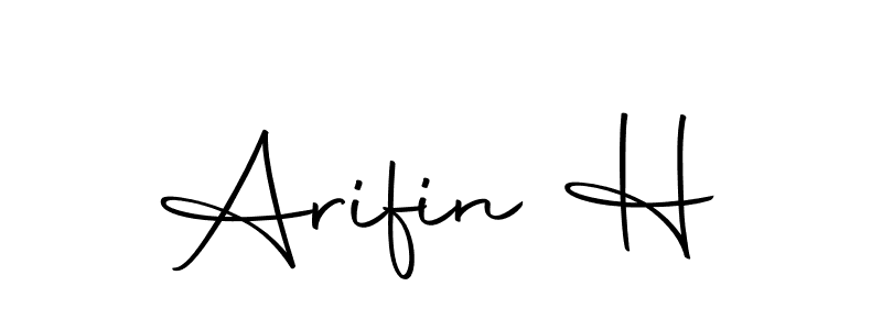 You can use this online signature creator to create a handwritten signature for the name Arifin H. This is the best online autograph maker. Arifin H signature style 10 images and pictures png