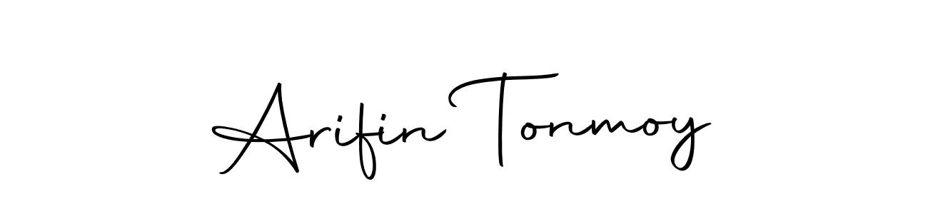 Create a beautiful signature design for name Arifin Tonmoy. With this signature (Autography-DOLnW) fonts, you can make a handwritten signature for free. Arifin Tonmoy signature style 10 images and pictures png