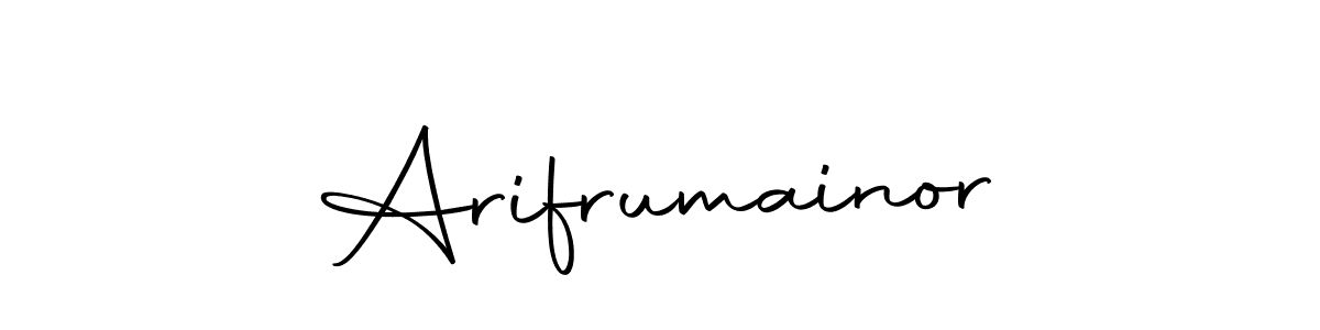 Also we have Arifrumainor name is the best signature style. Create professional handwritten signature collection using Autography-DOLnW autograph style. Arifrumainor signature style 10 images and pictures png