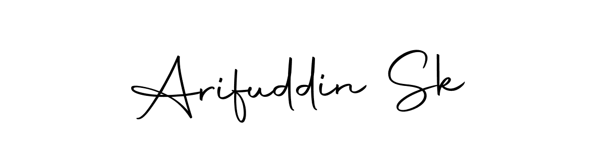Design your own signature with our free online signature maker. With this signature software, you can create a handwritten (Autography-DOLnW) signature for name Arifuddin Sk. Arifuddin Sk signature style 10 images and pictures png