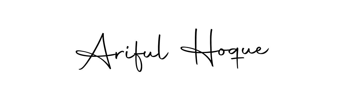 Design your own signature with our free online signature maker. With this signature software, you can create a handwritten (Autography-DOLnW) signature for name Ariful Hoque. Ariful Hoque signature style 10 images and pictures png