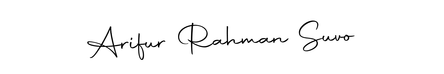 Use a signature maker to create a handwritten signature online. With this signature software, you can design (Autography-DOLnW) your own signature for name Arifur Rahman Suvo. Arifur Rahman Suvo signature style 10 images and pictures png