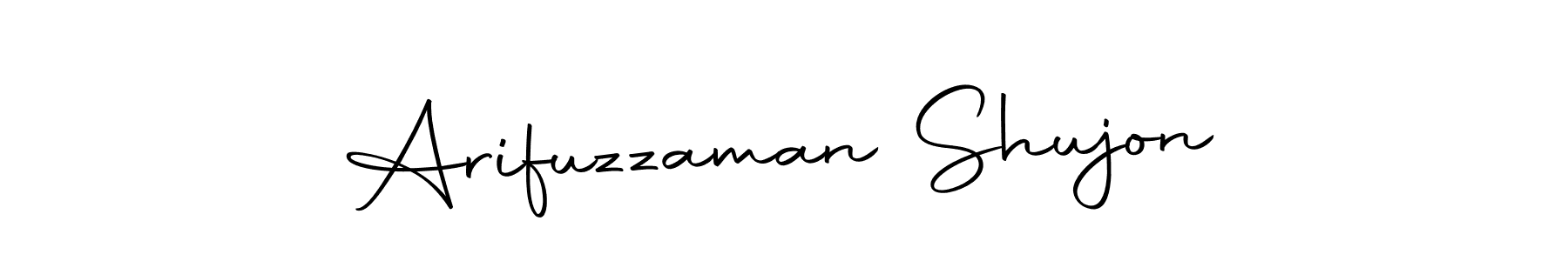 Design your own signature with our free online signature maker. With this signature software, you can create a handwritten (Autography-DOLnW) signature for name Arifuzzaman Shujon. Arifuzzaman Shujon signature style 10 images and pictures png