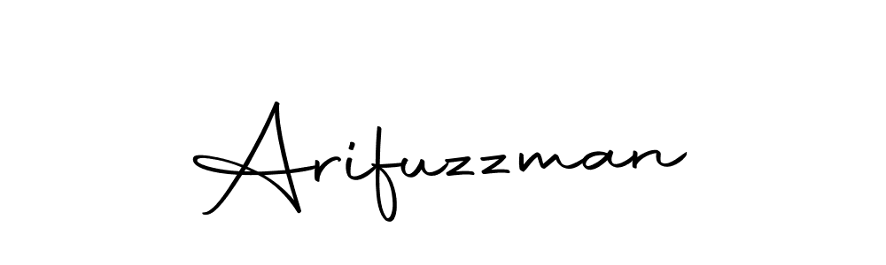 Use a signature maker to create a handwritten signature online. With this signature software, you can design (Autography-DOLnW) your own signature for name Arifuzzman. Arifuzzman signature style 10 images and pictures png