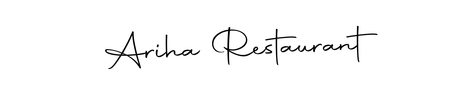 Here are the top 10 professional signature styles for the name Ariha Restaurant. These are the best autograph styles you can use for your name. Ariha Restaurant signature style 10 images and pictures png