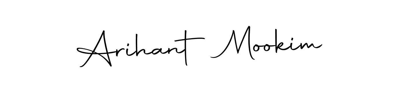 You should practise on your own different ways (Autography-DOLnW) to write your name (Arihant Mookim) in signature. don't let someone else do it for you. Arihant Mookim signature style 10 images and pictures png