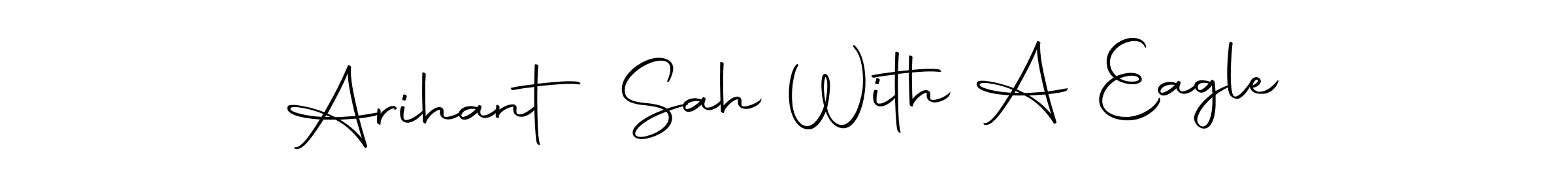 How to make Arihant Sah With A Eagle name signature. Use Autography-DOLnW style for creating short signs online. This is the latest handwritten sign. Arihant Sah With A Eagle signature style 10 images and pictures png