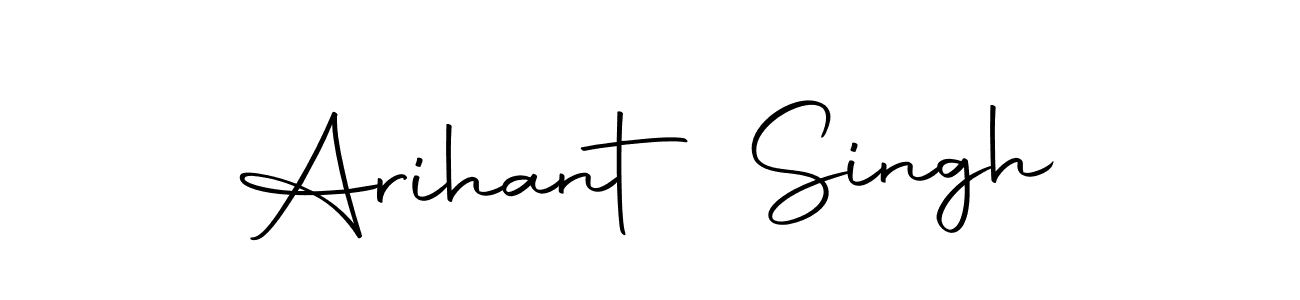 Design your own signature with our free online signature maker. With this signature software, you can create a handwritten (Autography-DOLnW) signature for name Arihant Singh. Arihant Singh signature style 10 images and pictures png