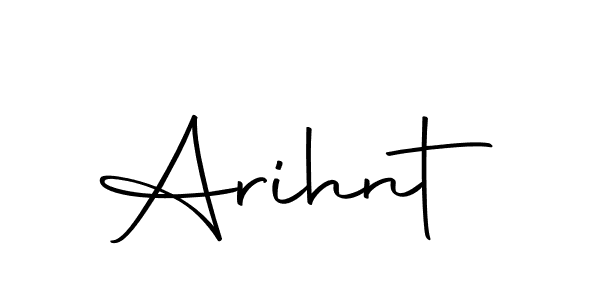 You should practise on your own different ways (Autography-DOLnW) to write your name (Arihnt) in signature. don't let someone else do it for you. Arihnt signature style 10 images and pictures png