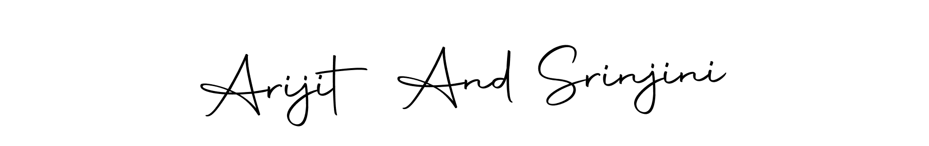 Design your own signature with our free online signature maker. With this signature software, you can create a handwritten (Autography-DOLnW) signature for name Arijit And Srinjini. Arijit And Srinjini signature style 10 images and pictures png