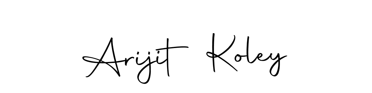 Create a beautiful signature design for name Arijit Koley. With this signature (Autography-DOLnW) fonts, you can make a handwritten signature for free. Arijit Koley signature style 10 images and pictures png