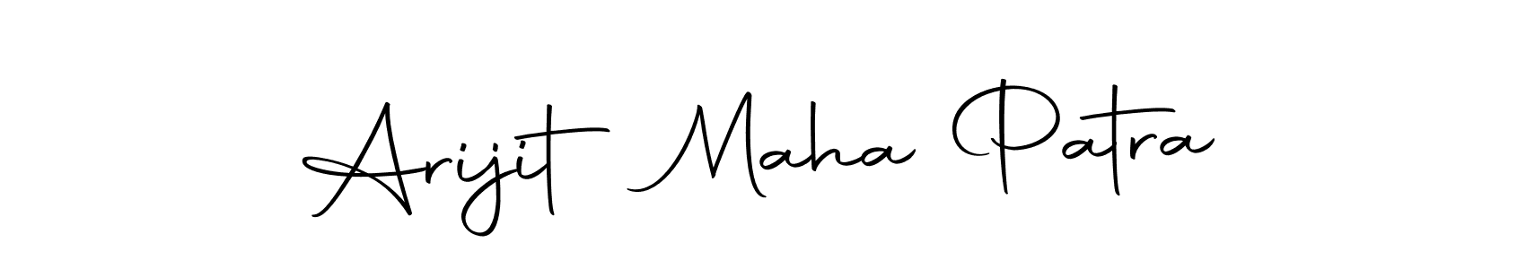 How to make Arijit Maha Patra name signature. Use Autography-DOLnW style for creating short signs online. This is the latest handwritten sign. Arijit Maha Patra signature style 10 images and pictures png