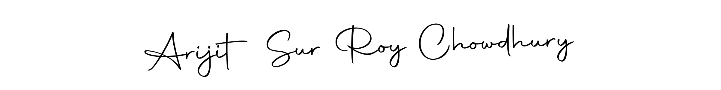 How to make Arijit Sur Roy Chowdhury name signature. Use Autography-DOLnW style for creating short signs online. This is the latest handwritten sign. Arijit Sur Roy Chowdhury signature style 10 images and pictures png