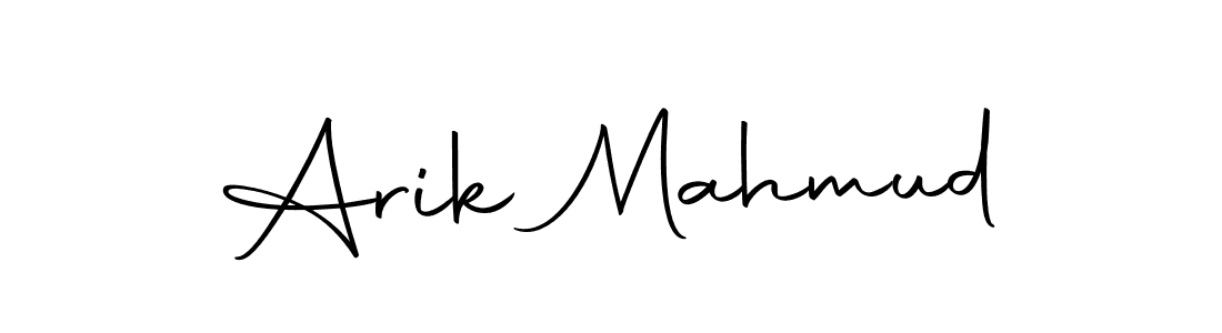 Make a beautiful signature design for name Arik Mahmud. With this signature (Autography-DOLnW) style, you can create a handwritten signature for free. Arik Mahmud signature style 10 images and pictures png