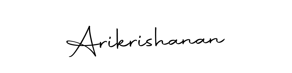 Also we have Arikrishanan name is the best signature style. Create professional handwritten signature collection using Autography-DOLnW autograph style. Arikrishanan signature style 10 images and pictures png