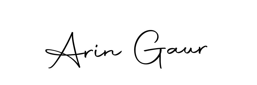 You can use this online signature creator to create a handwritten signature for the name Arin Gaur. This is the best online autograph maker. Arin Gaur signature style 10 images and pictures png