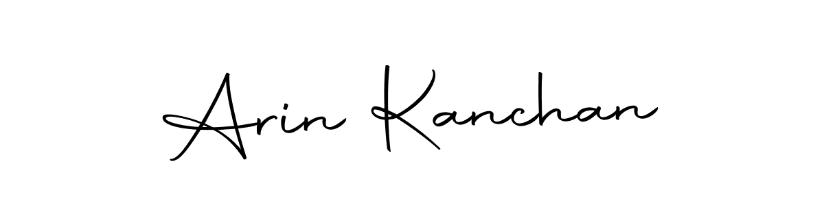 Create a beautiful signature design for name Arin Kanchan. With this signature (Autography-DOLnW) fonts, you can make a handwritten signature for free. Arin Kanchan signature style 10 images and pictures png