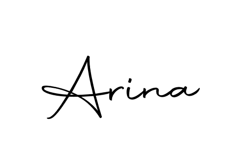 Create a beautiful signature design for name Arina. With this signature (Autography-DOLnW) fonts, you can make a handwritten signature for free. Arina signature style 10 images and pictures png