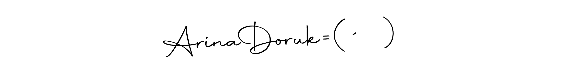 if you are searching for the best signature style for your name Arina  Doruk=(´▽｀). so please give up your signature search. here we have designed multiple signature styles  using Autography-DOLnW. Arina  Doruk=(´▽｀) signature style 10 images and pictures png