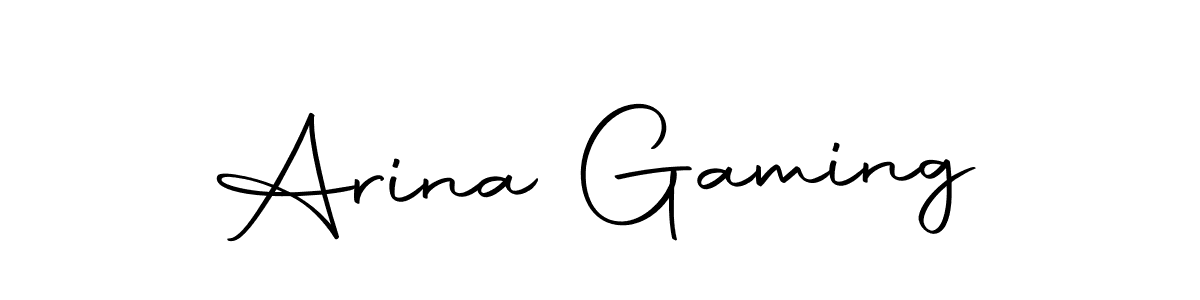 It looks lik you need a new signature style for name Arina Gaming. Design unique handwritten (Autography-DOLnW) signature with our free signature maker in just a few clicks. Arina Gaming signature style 10 images and pictures png