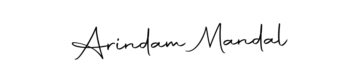 How to make Arindam Mandal name signature. Use Autography-DOLnW style for creating short signs online. This is the latest handwritten sign. Arindam Mandal signature style 10 images and pictures png