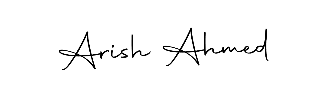 The best way (Autography-DOLnW) to make a short signature is to pick only two or three words in your name. The name Arish Ahmed include a total of six letters. For converting this name. Arish Ahmed signature style 10 images and pictures png