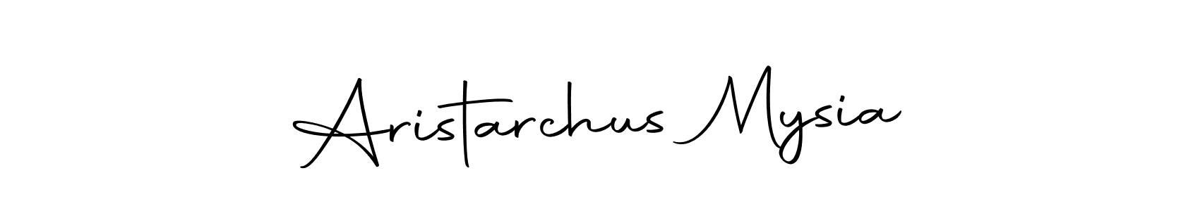 Make a beautiful signature design for name Aristarchus Mysia. With this signature (Autography-DOLnW) style, you can create a handwritten signature for free. Aristarchus Mysia signature style 10 images and pictures png