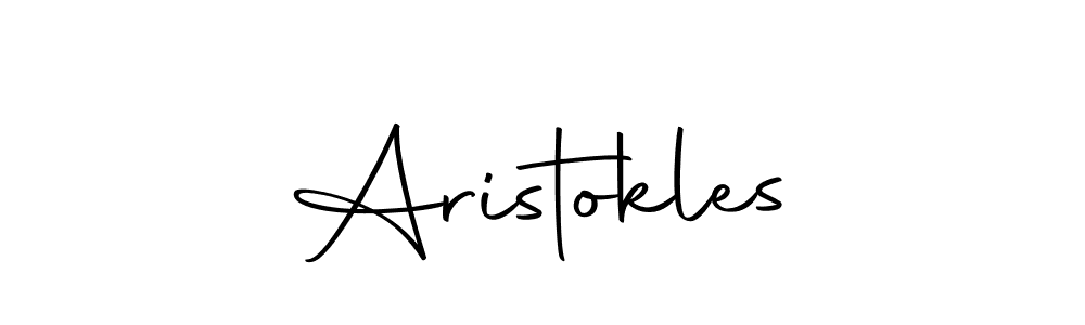 Design your own signature with our free online signature maker. With this signature software, you can create a handwritten (Autography-DOLnW) signature for name Aristokles. Aristokles signature style 10 images and pictures png