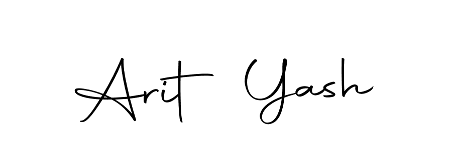 Use a signature maker to create a handwritten signature online. With this signature software, you can design (Autography-DOLnW) your own signature for name Arit Yash. Arit Yash signature style 10 images and pictures png