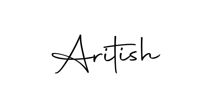 The best way (Autography-DOLnW) to make a short signature is to pick only two or three words in your name. The name Aritish include a total of six letters. For converting this name. Aritish signature style 10 images and pictures png